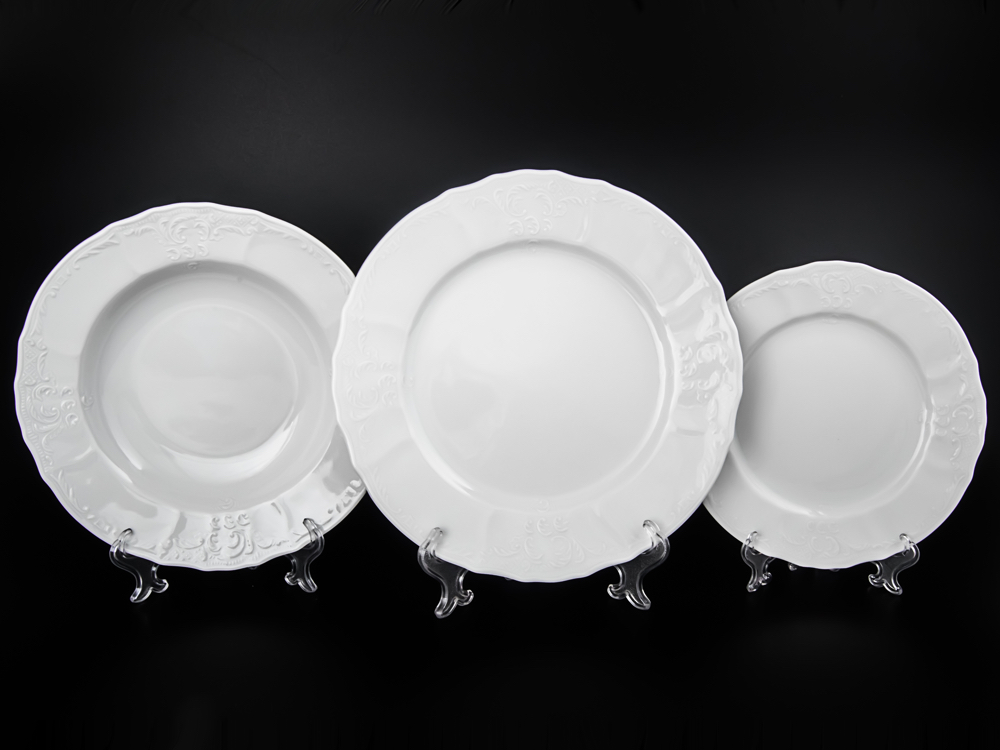 Набор тарелок на 6 персон 18 предметов Бернадот Недекорированный 0000