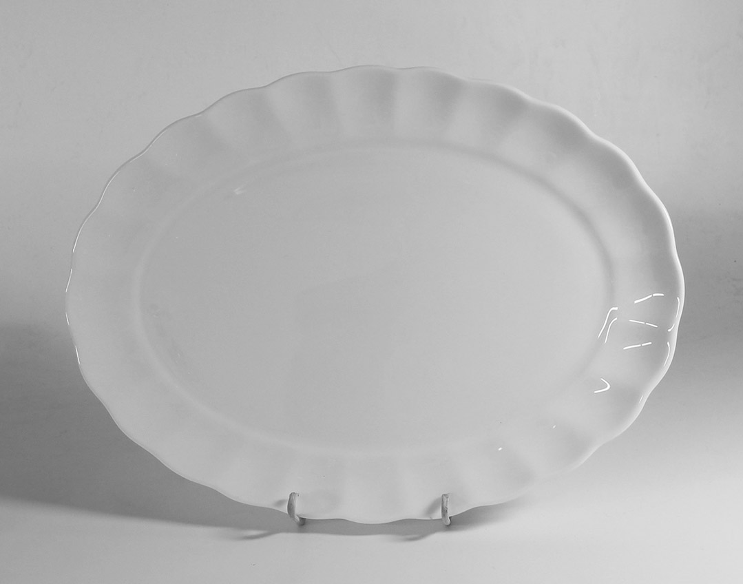 Блюдо овальное 33 см (бел.)(05-1000-3133-1) серия Магнолия